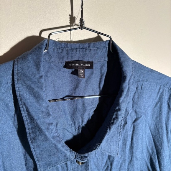 Universal Standard Dune Linen Shirtdress - Picture 3 of 8